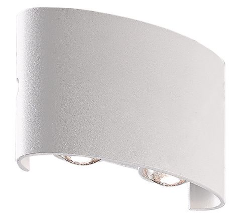 Up & Down 4 Light Exterior LED Wall Light White - WL13331WH