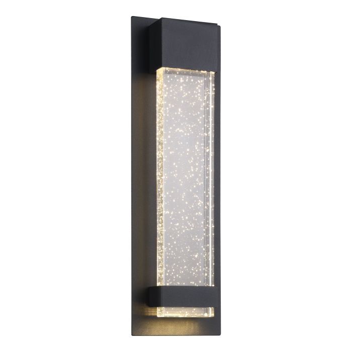 Buy Exterior Wall Lights Australia VILLAGRAZIA Exterior Wall Light H300mm Black Aluminium 3CCT - 205921