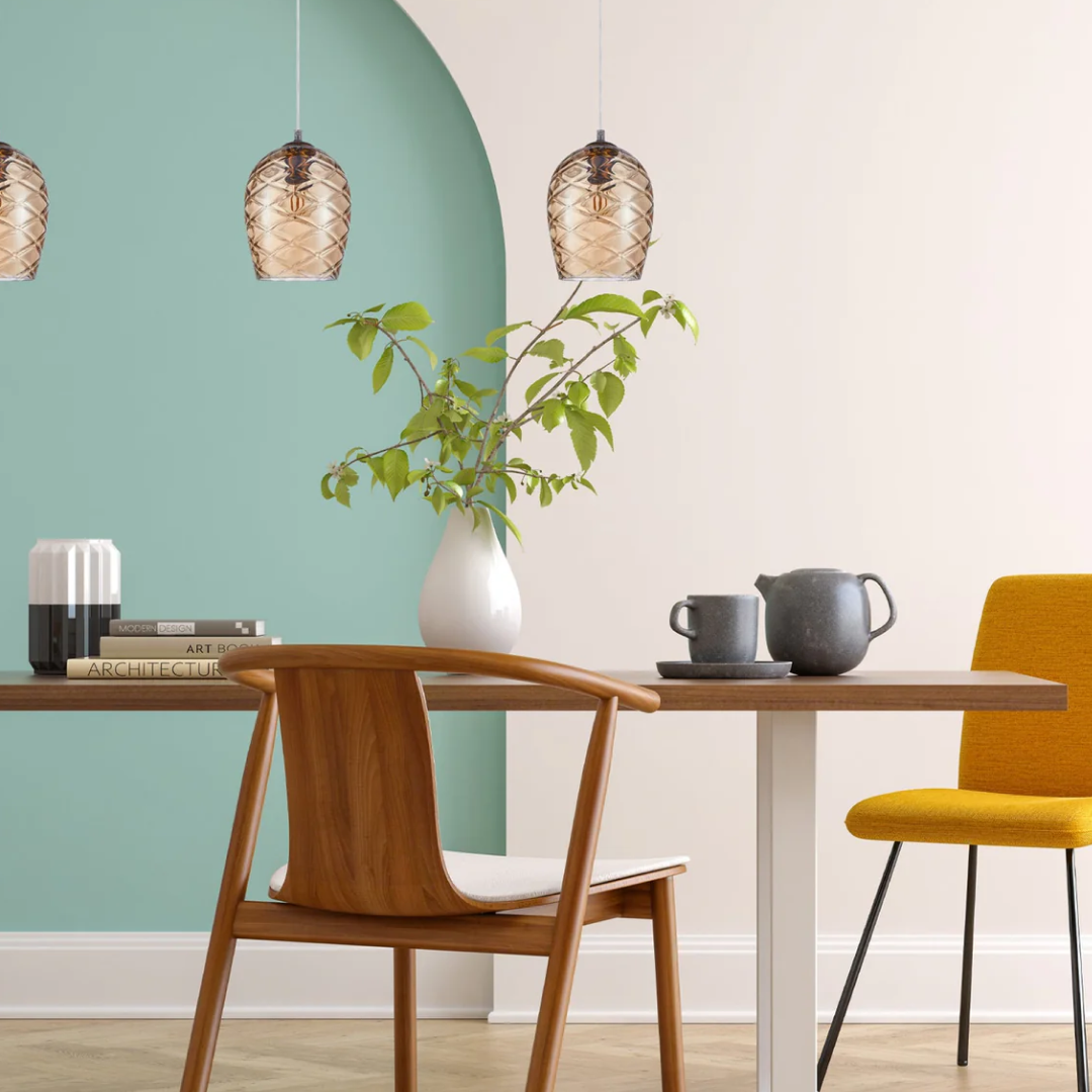 Neta Wine Glass Shade Segmented Pendant Coffee - NETA3