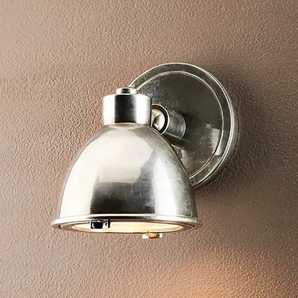 Panama Exterior Wall Light Silver Brass - ELPIM31246AS