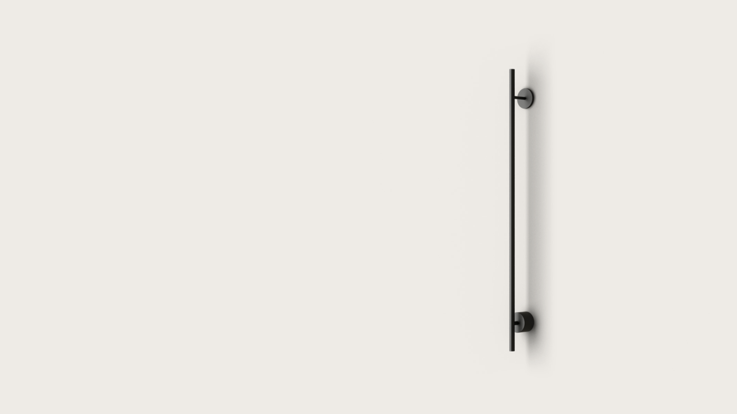 Clock XL LED Wall Light 24W 2700K Matt Black or Matt Brass