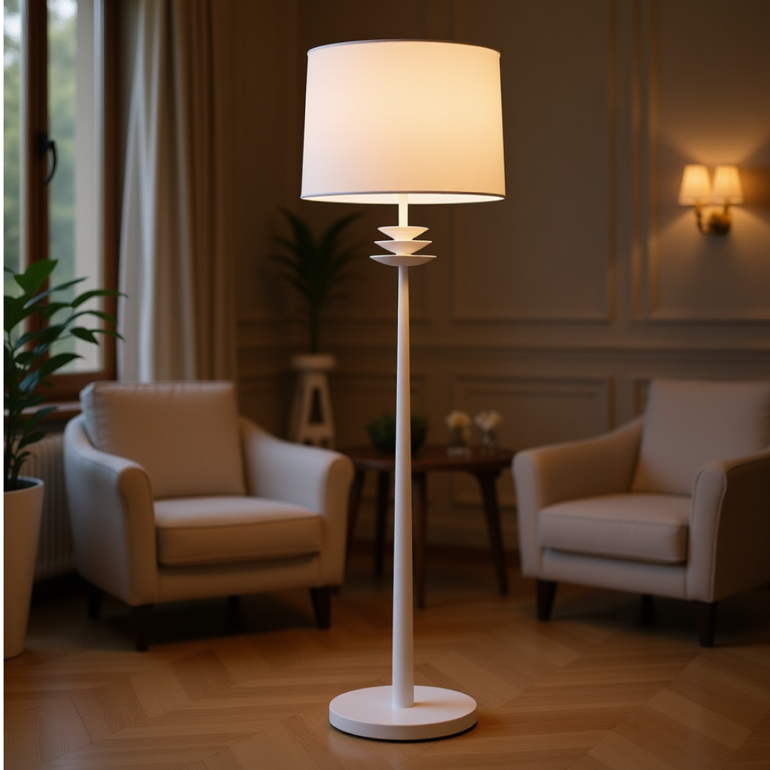 Regina Floor Lamp White - B12498