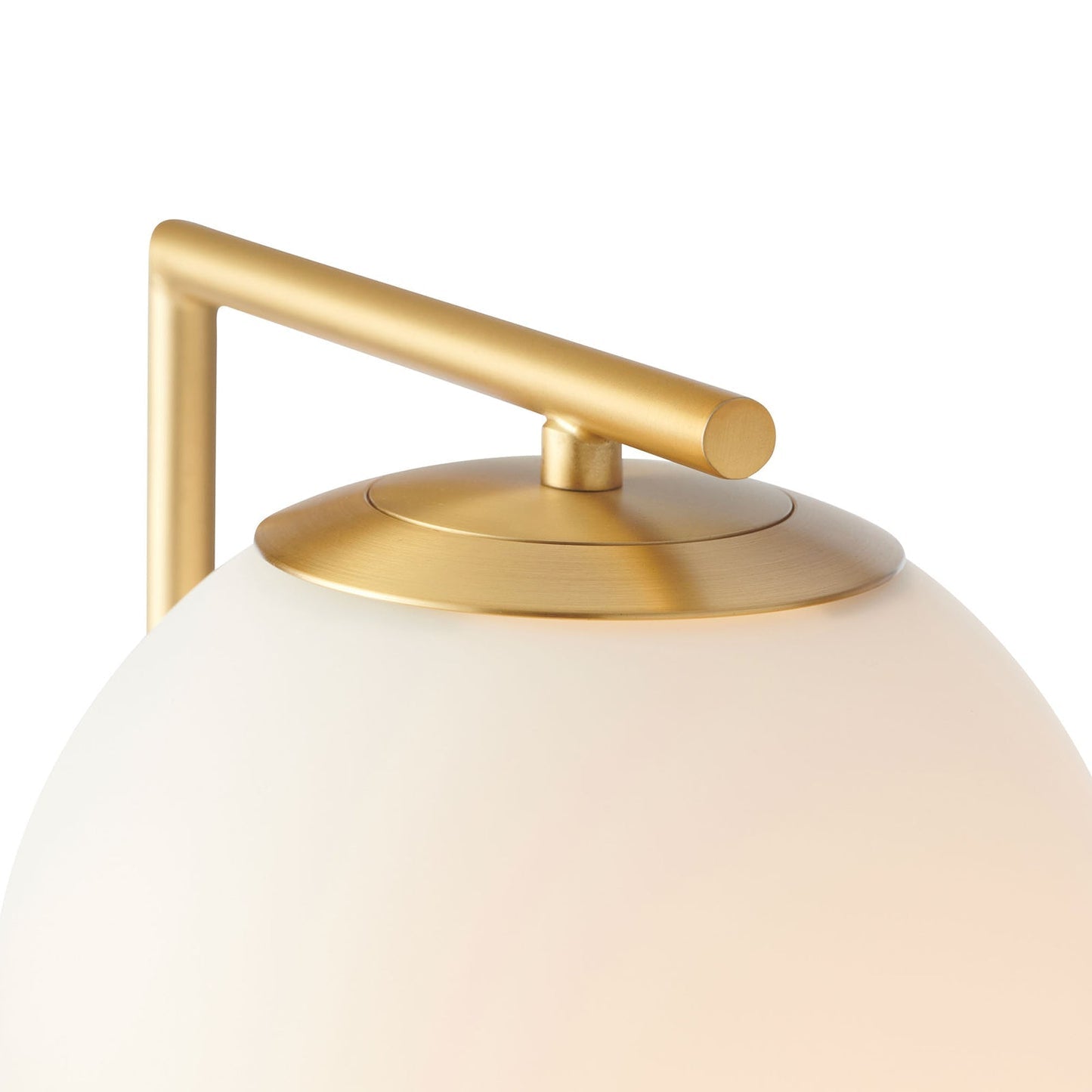 Remi Table Lamp Antique Brass & White - 1276