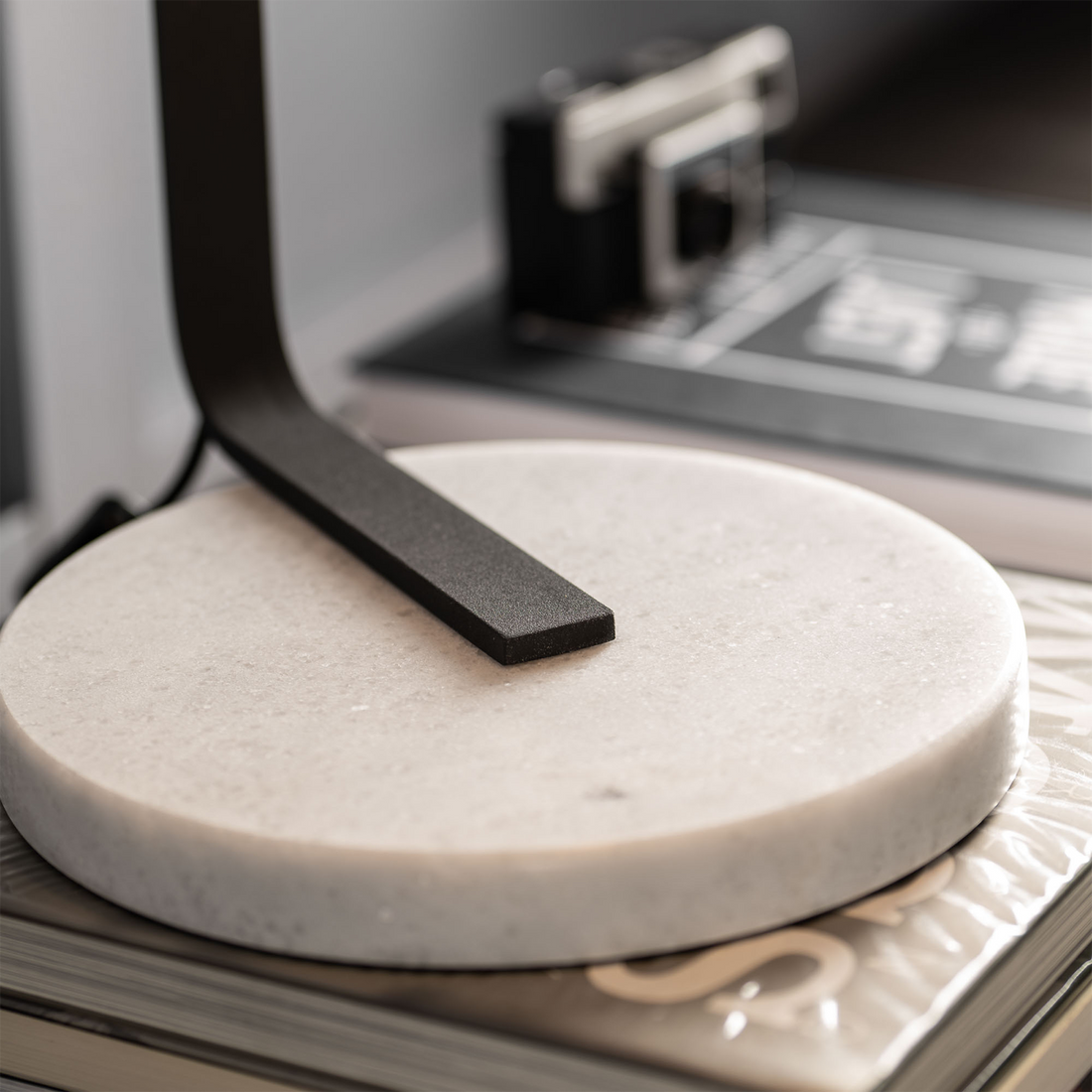 Silas Table Lamp Satin Black & Black - 1291