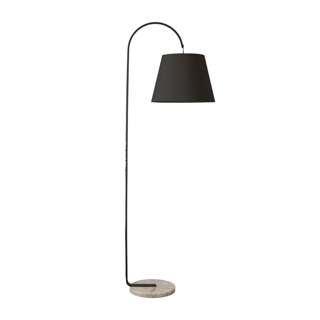 Silas Floor Lamp Satin Black & Black - 1326B
