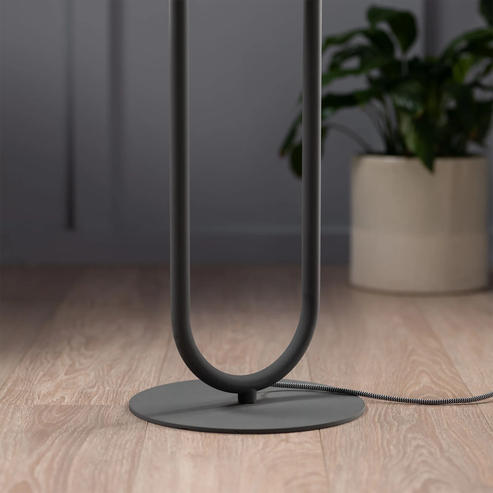 Esta Floor Lamp Charcoal Grey & White - 1335W