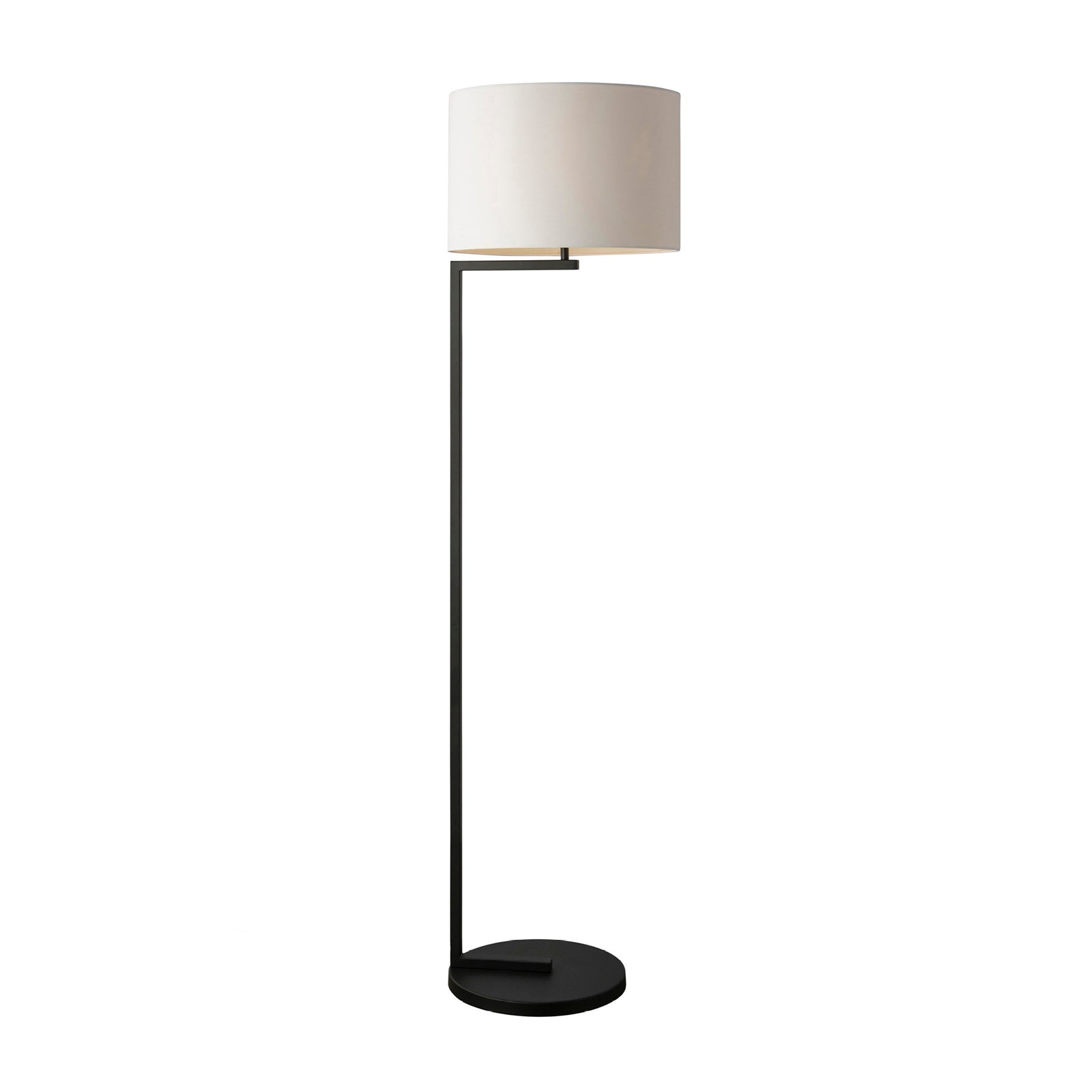 Alessia Floor Lamp Satin Black & White - 1355
