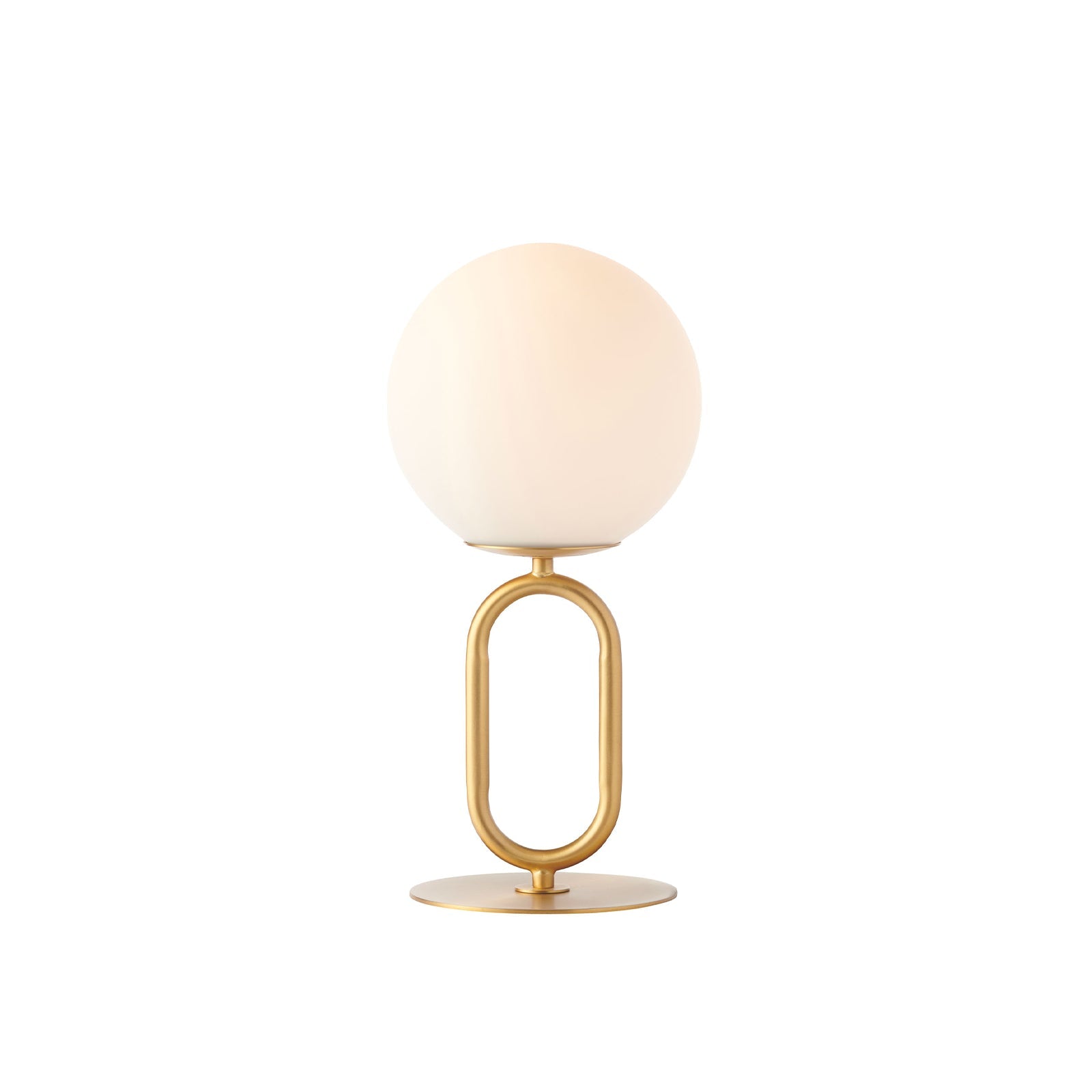 Margot Desk Lamp Satin Brass & White - 1397