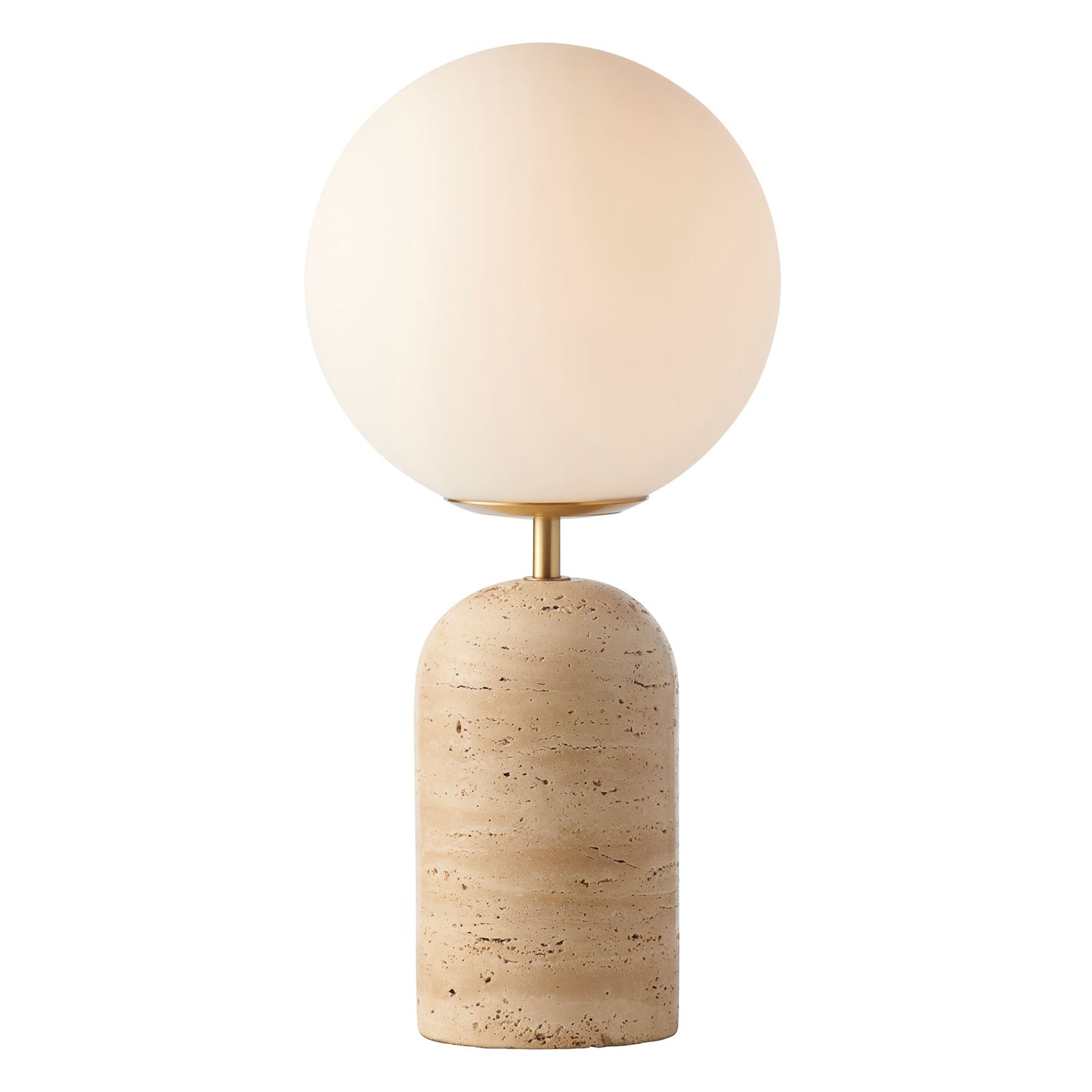 Soren Desk Lamp Brass & Travertine - 1400