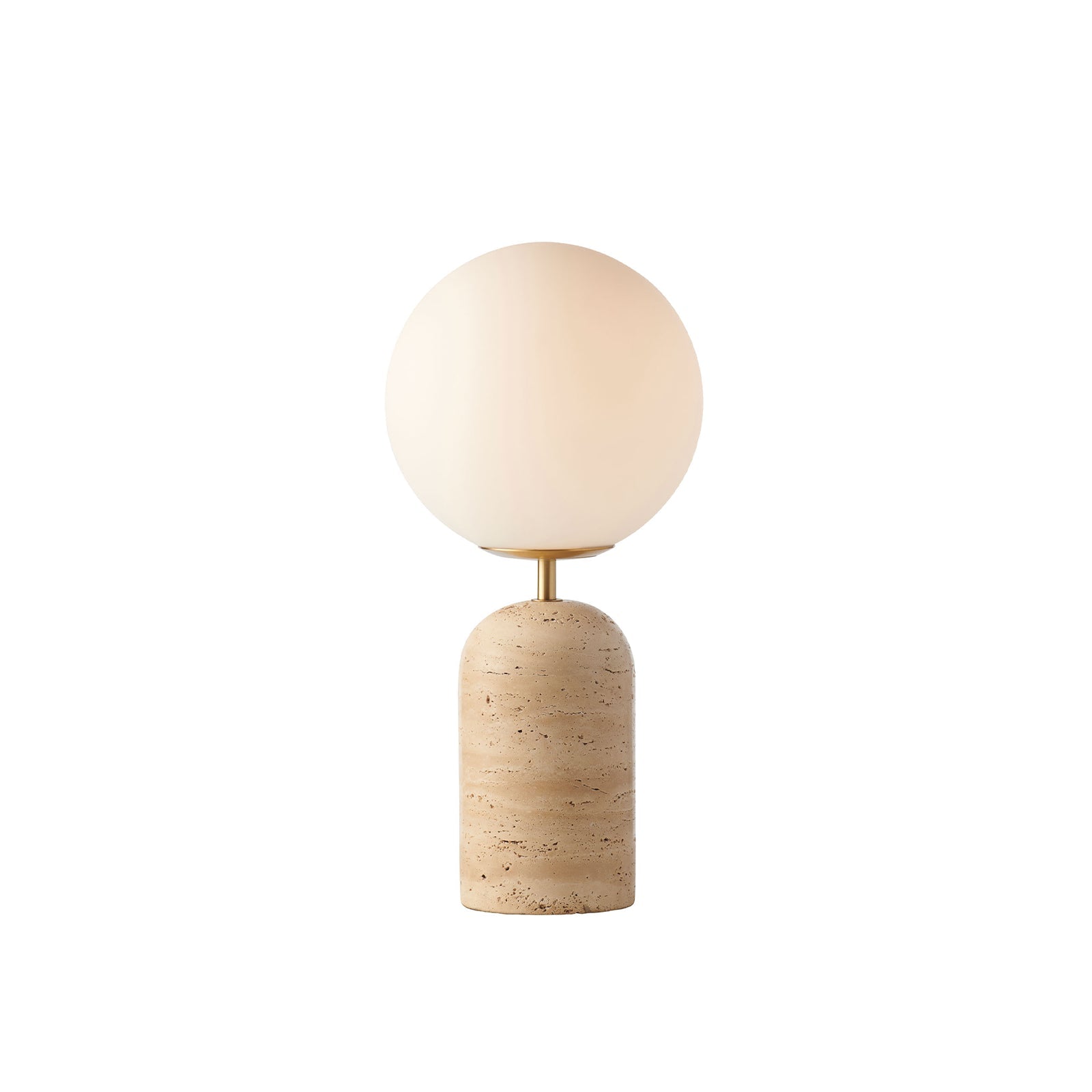 Soren Desk Lamp Brass & Travertine - 1400