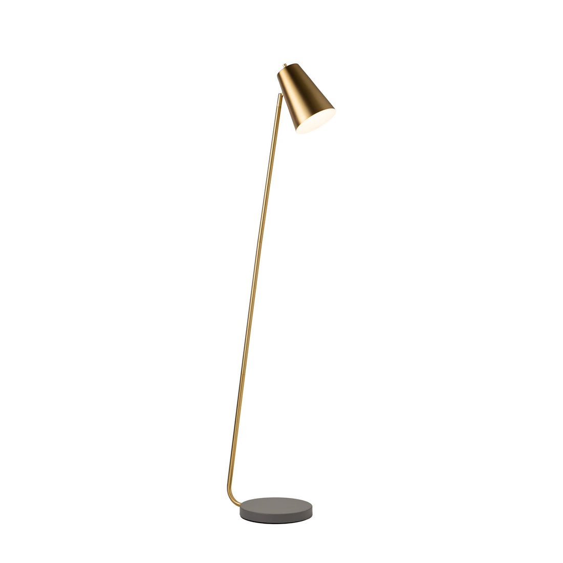 Arlen Desk Lamp Satin Brass & Grey - 1432