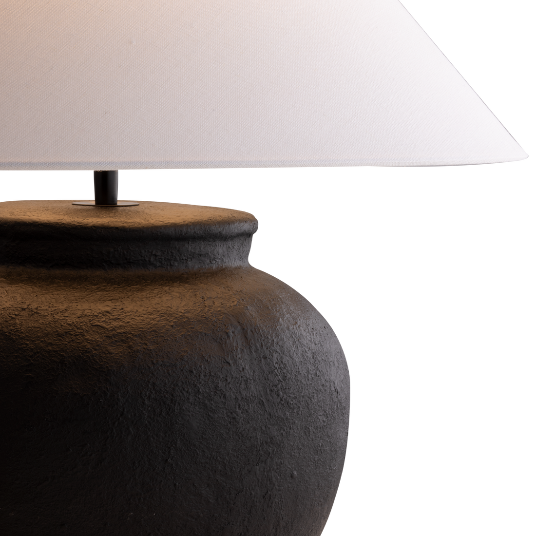 Esme Table Lamp Matt Black & Sand - 1438