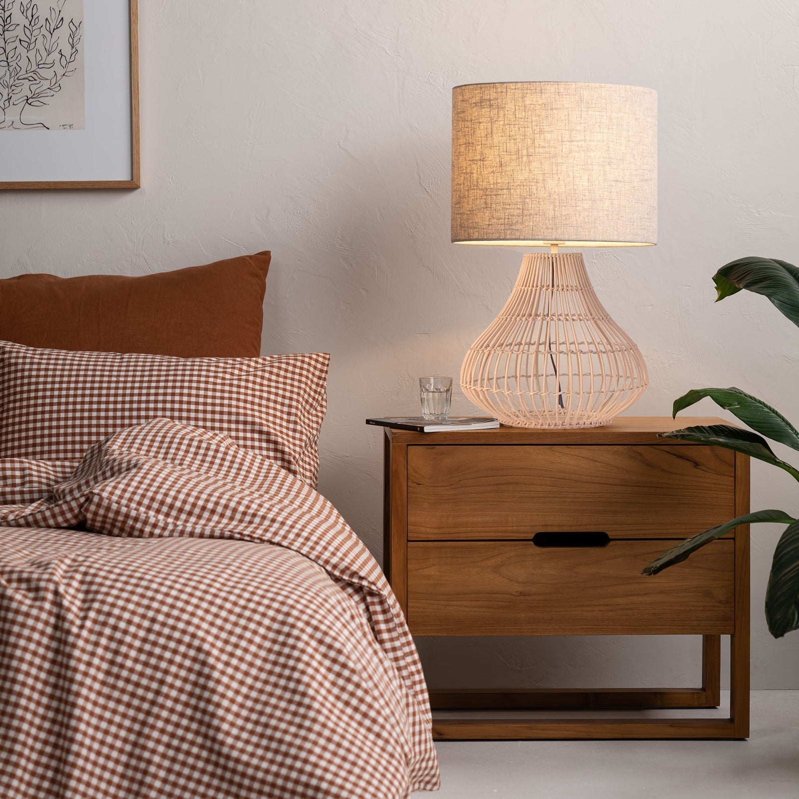 Mira Table Lamp Rattan - 1439