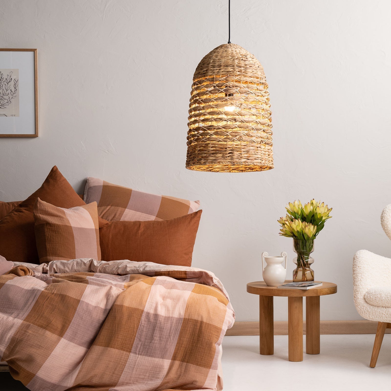 Malik Pendant Light Woven Seagrass - 1442