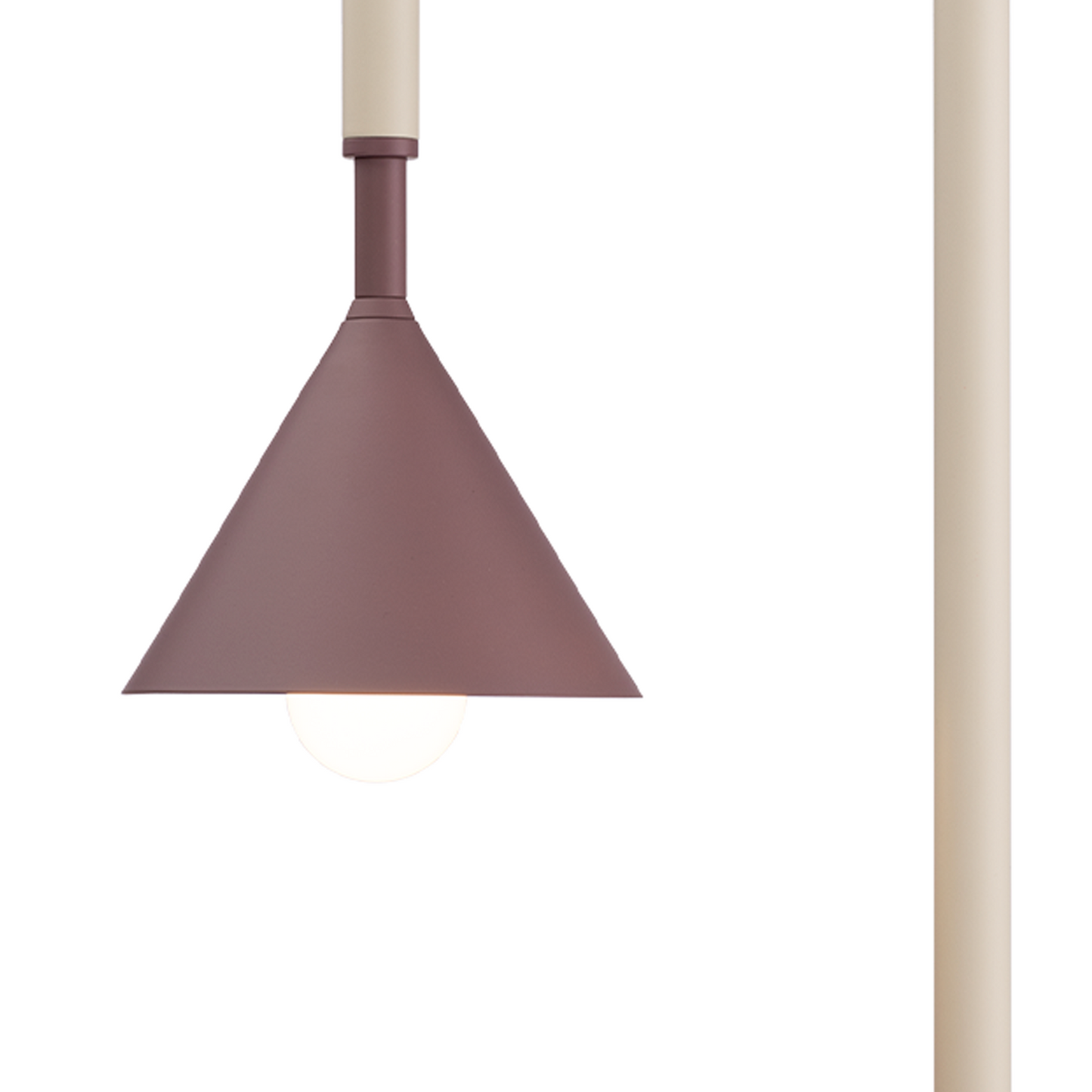 Venna Table Lamp Matte Off-White & Matte Berry - 1460