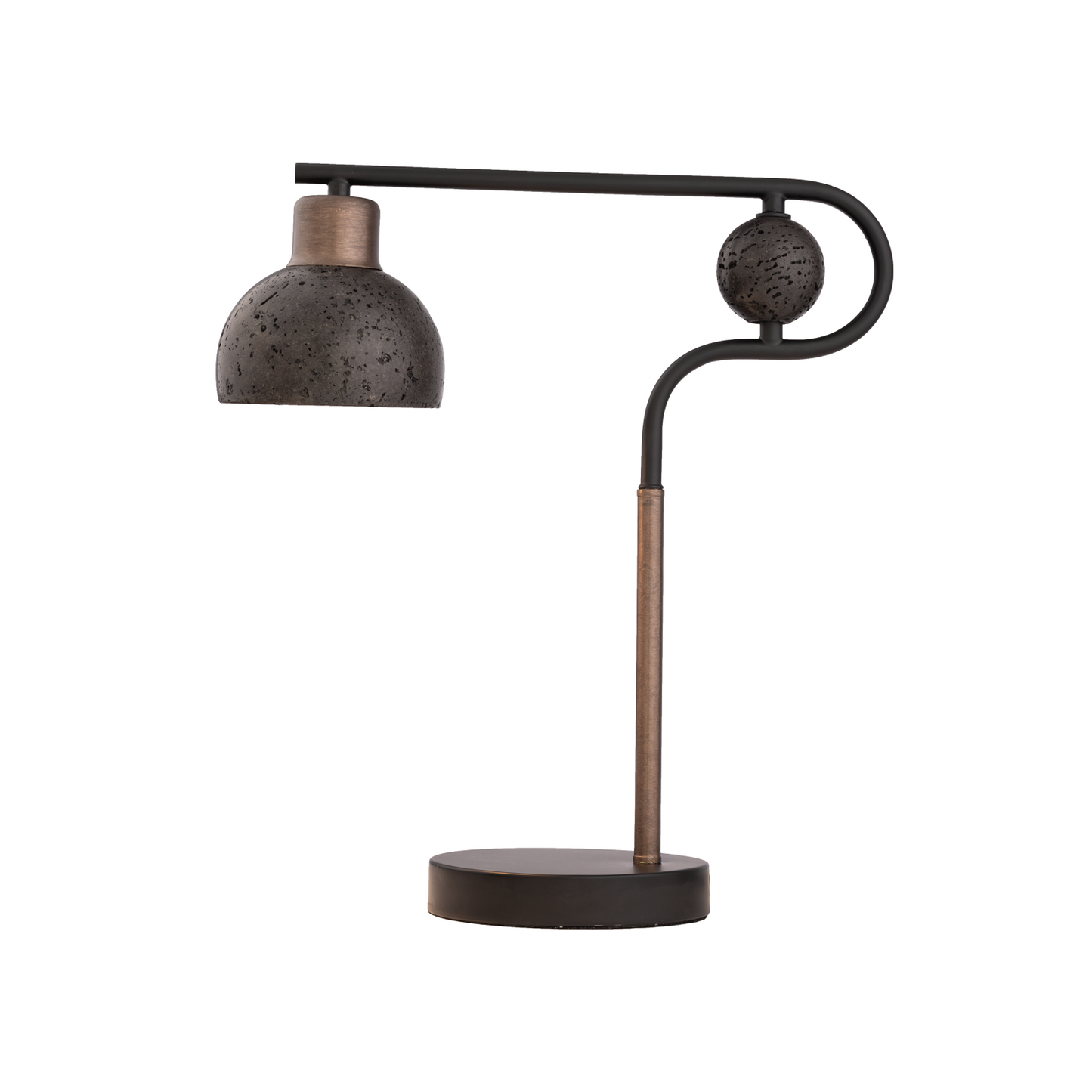 Solaris Table Lamp Matte Black & Antique Bronze - 1474