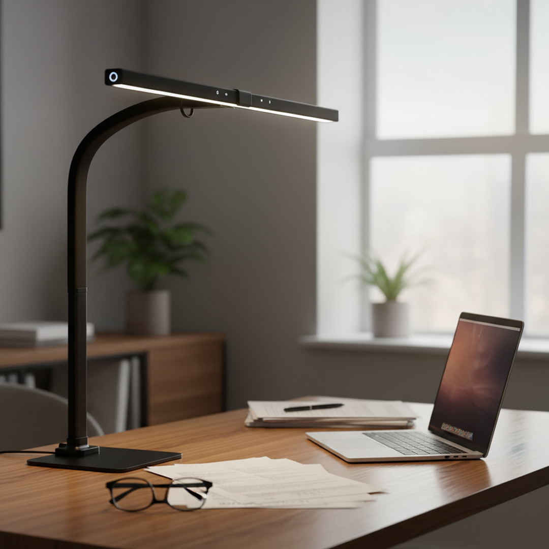 Templestowe LED Desk Lamp 12W 4CCT Black - AUL022BLK