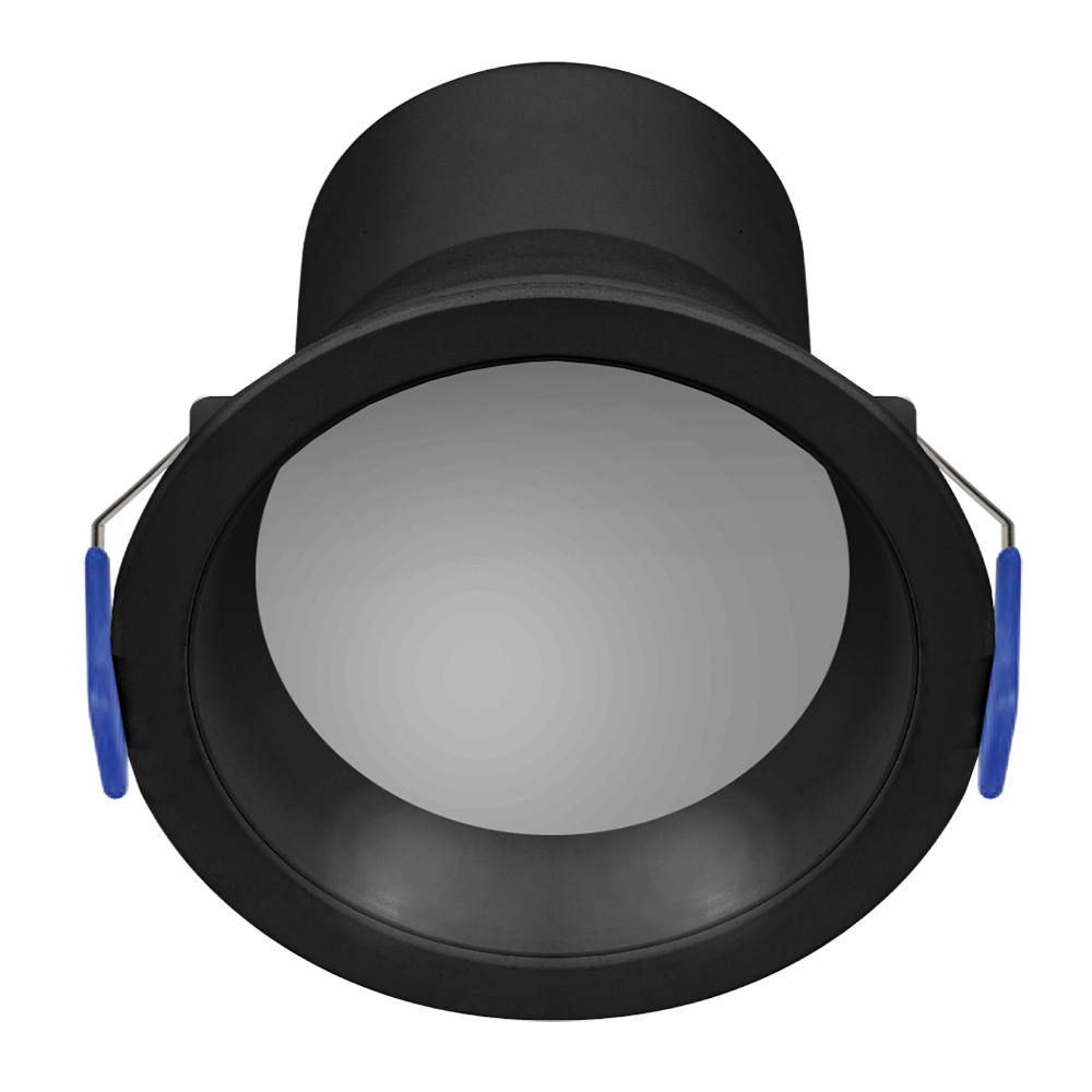 Buy Recessed LED Downlights Australia Marklite Recessed LED Downlight Black Polycarbonate 3CCT -171019BK