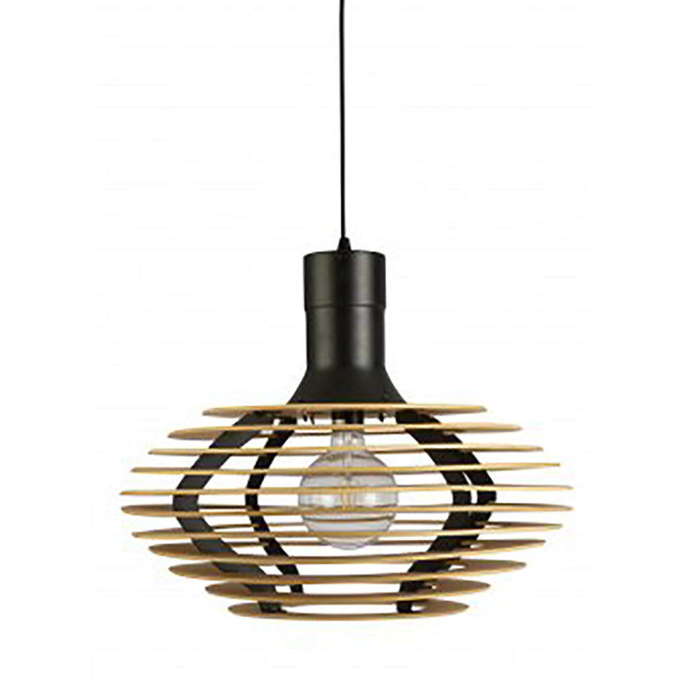 Buy Pendant Lights Australia Fiorentino Lighting - GALACTIC 1 Light Pendant 300mm Wood