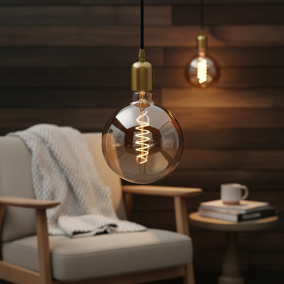 G200 Smart LED Globe ES 240V 4.7W Amber Glass 2200K - 2170122747