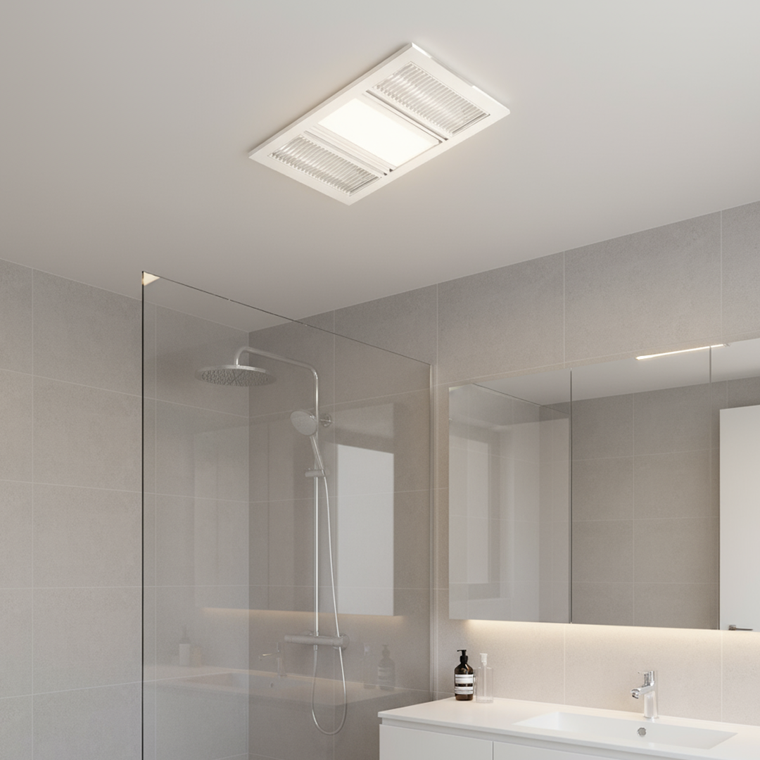 AIRBUS 3 in 1 Exhaust Fan White with LED - PVP31HLXWH