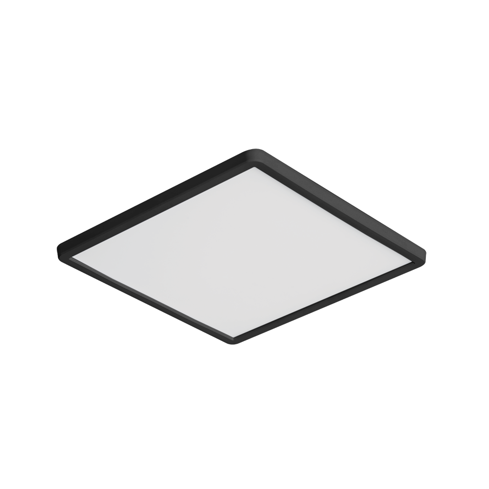 Ultrathin Square Surface Mounted Downlight Black Polycarbonate 5CCT - 181009BK