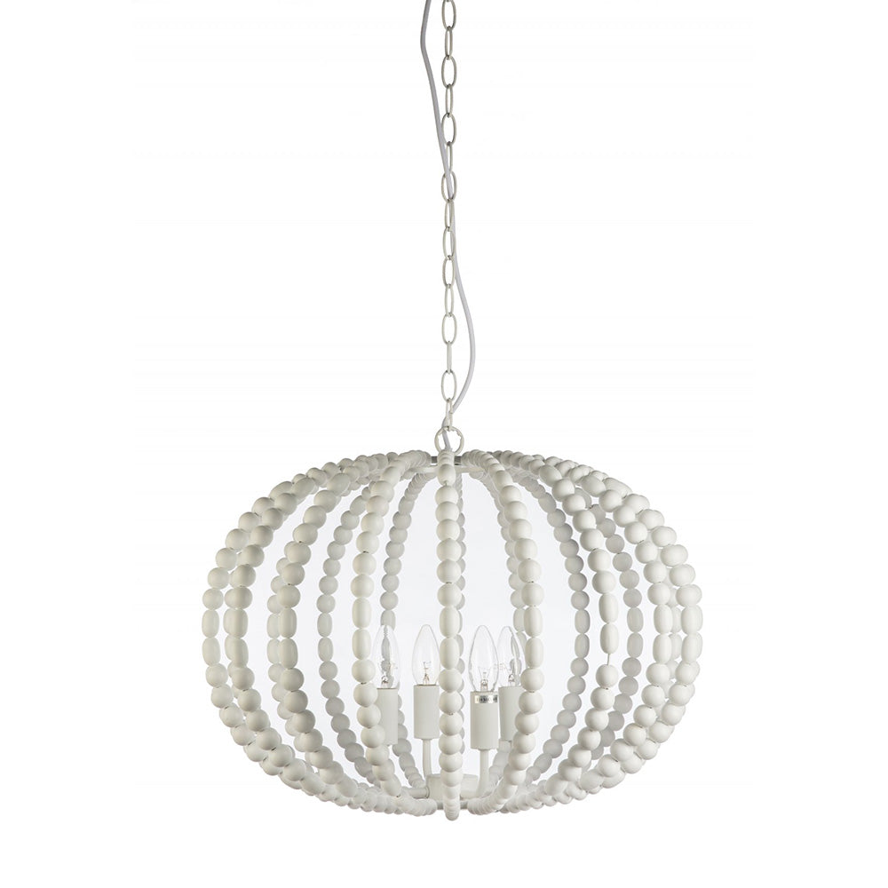 Fiorentino Lighting - VANITY 4 Light Pendant White