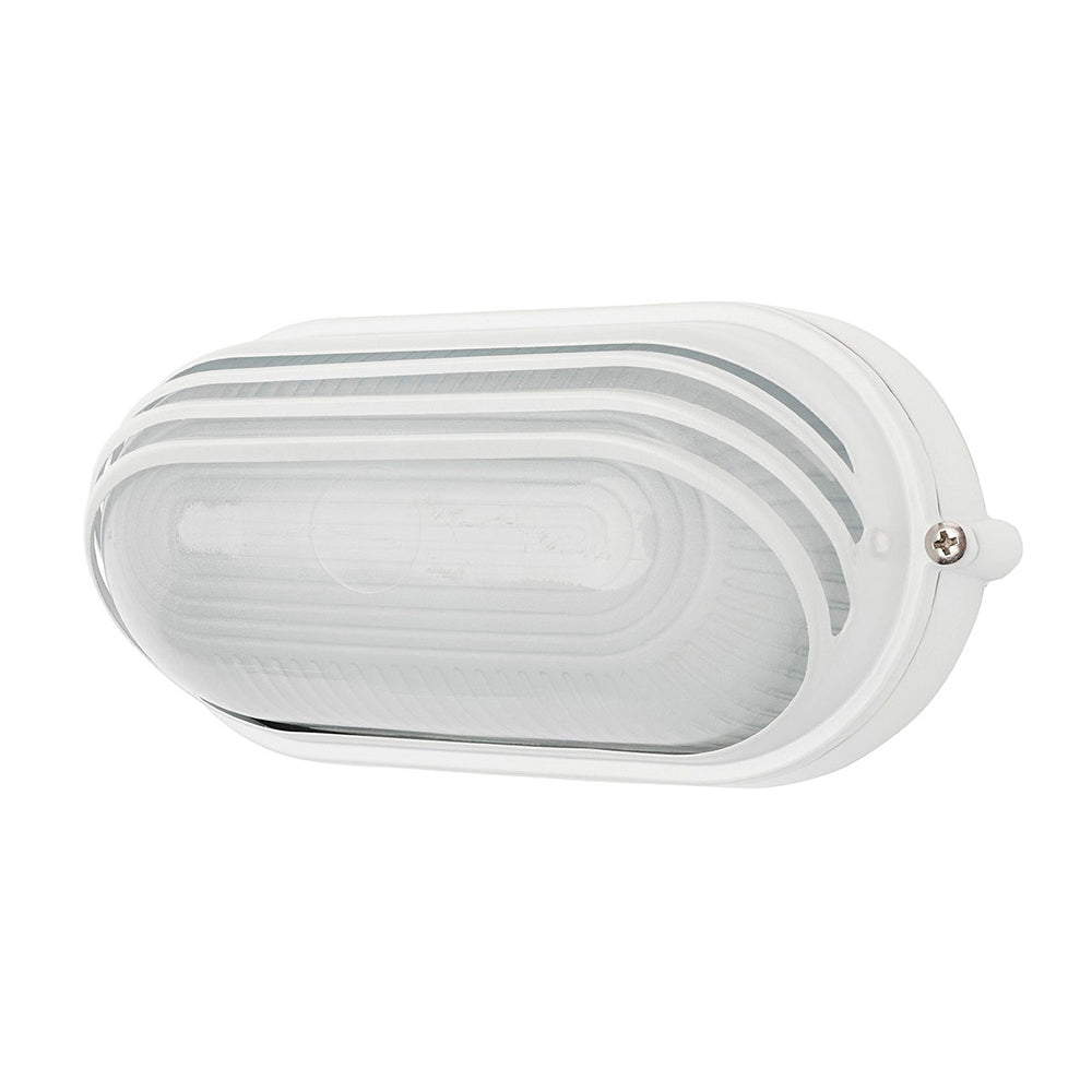 Essex LED Louvered Oval Bunker White - 19930/05