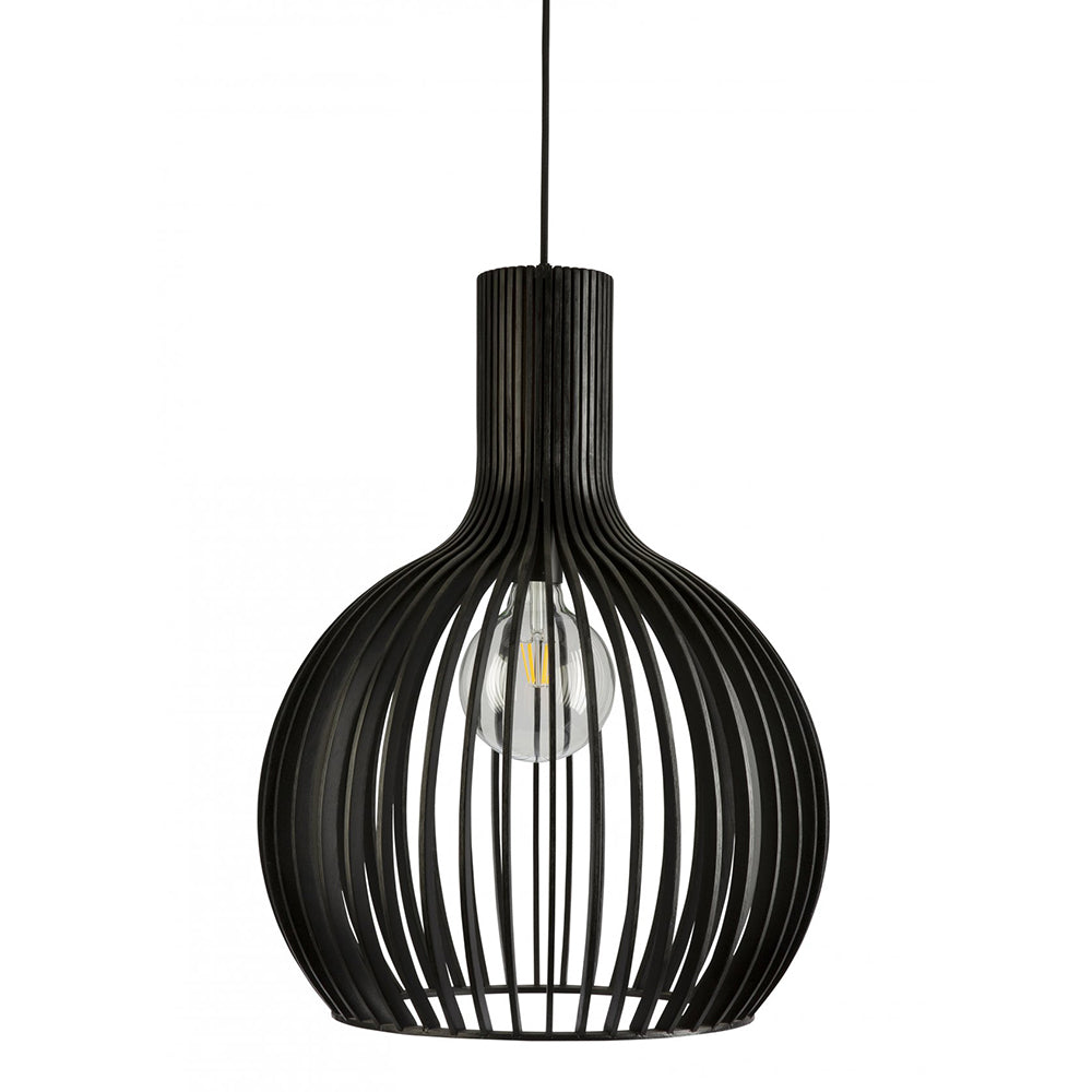 Fiorentino Lighting - GUARIN 1 Light Pendant Medium Black