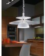 Brenda 1 Light Pendant White 430mm - 87055