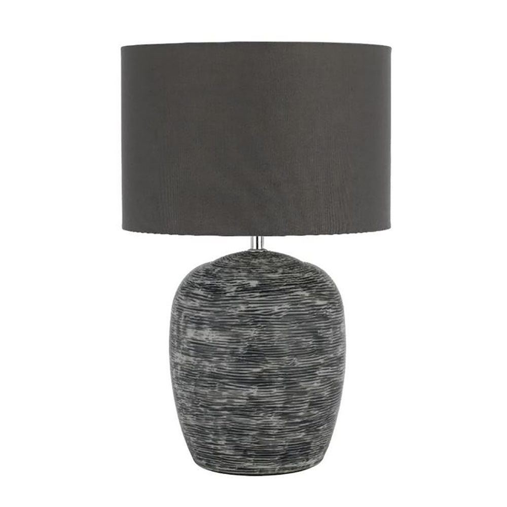 Buy Table Lamps Australia Dusty Table Lamp Grey Fabric / Ceramic - DUSTY TL-DGY