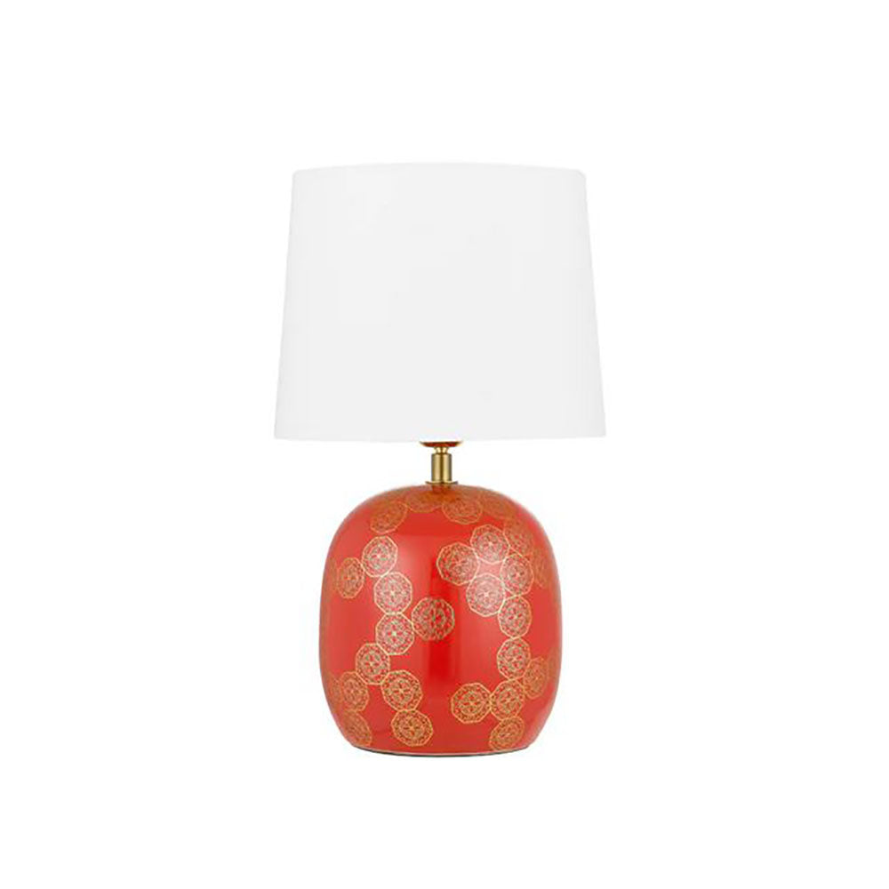 Buy Table Lamps Australia Wishes Table Lamp Red / Gold Ceramic - WISHES TL-RDIV