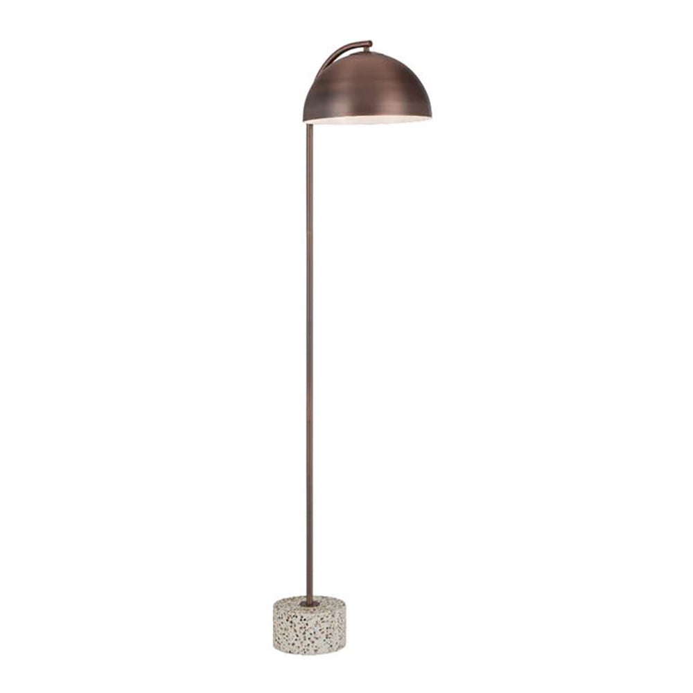 Ortez Floor Lamp Bronze Terrazzo White Iron - ORTEZ FL-WHTRZBZ