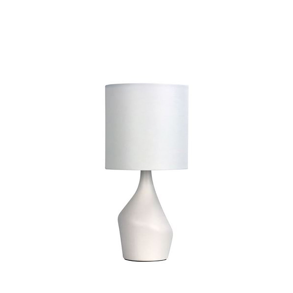 Buy Table Lamps Australia Zale Table Lamp White Cotton White Ceramic - OL94521