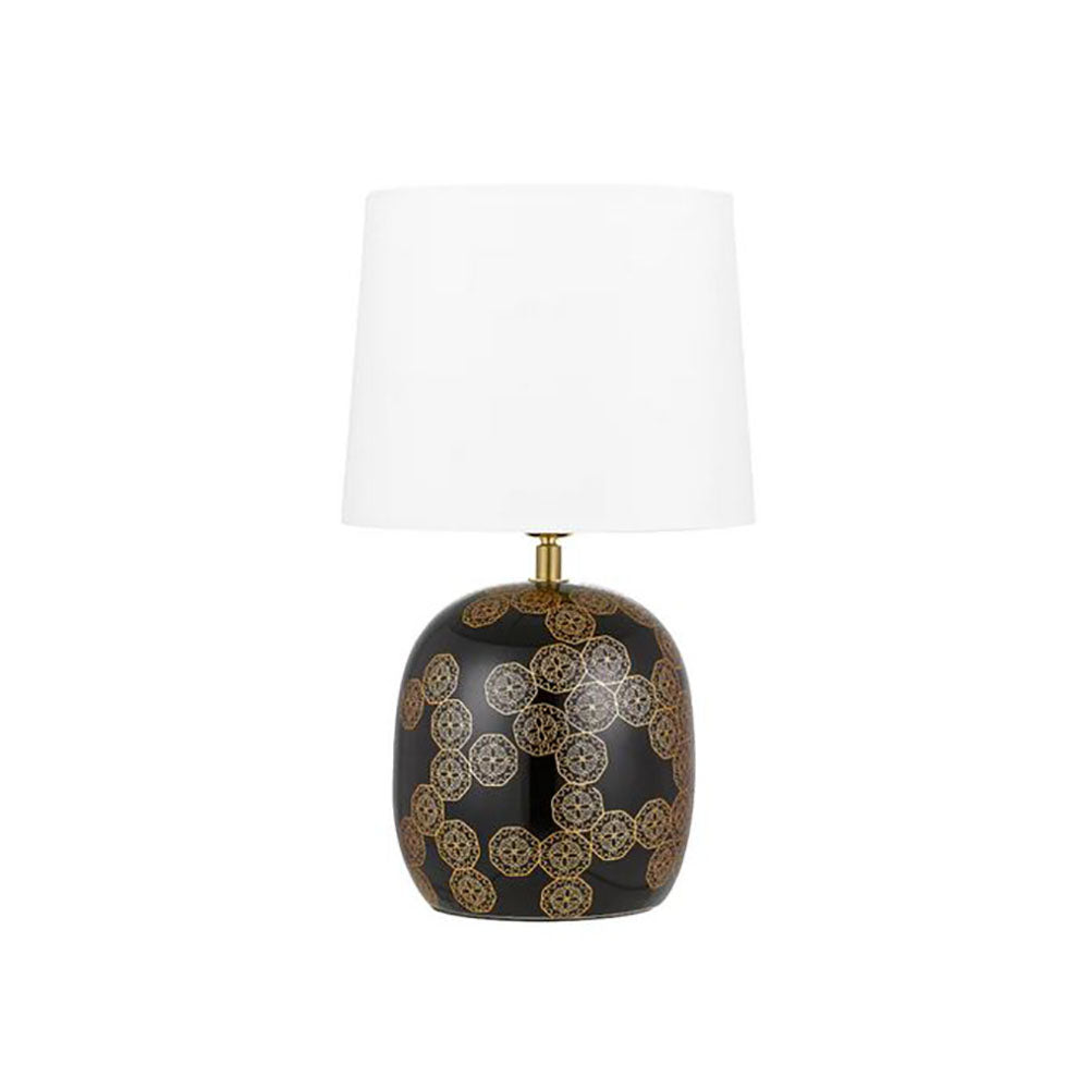 Buy Table Lamps Australia Wishes Table Lamp Black / Gold Ceramic - WISHES TL-BKIV