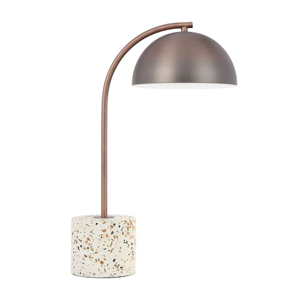 Buy Table Lamps Australia Ortez Table Lamp Bronze Iron White Terrazzo - ORTEZ TL-WHTRZBZ