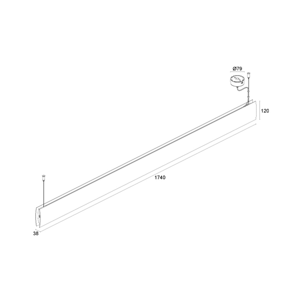 Buy Pendant Lights Australia Berica S 1.2 Convex Pendant Light 39W DALI Aluminium - BS1210