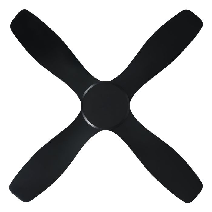 Aruba DC Ceiling Fan 48" With Remote Matt Black - 20663302