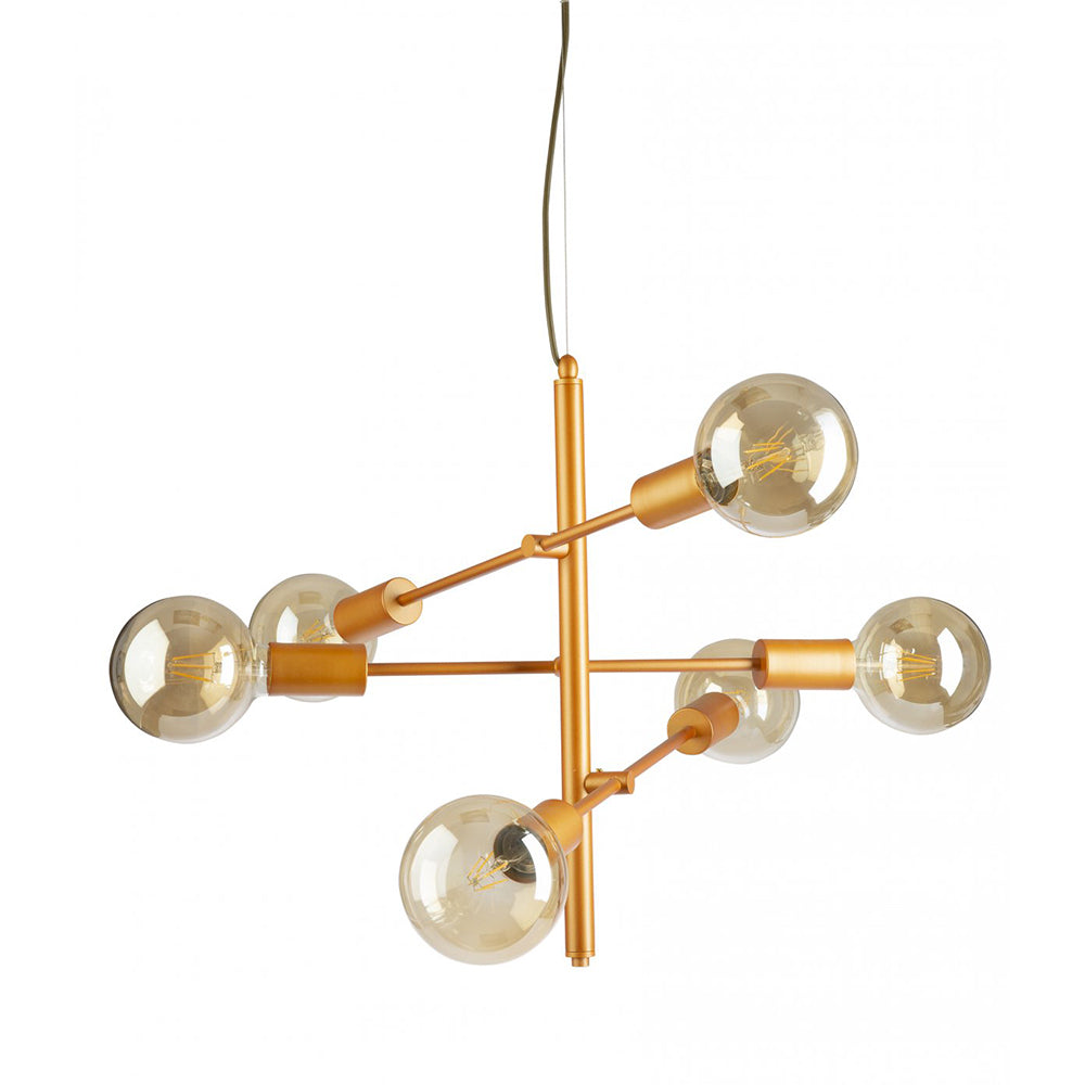 Buy Pendant Lights Australia Fiorentino Lighting - CHANGI 6 Light Pendant Gold