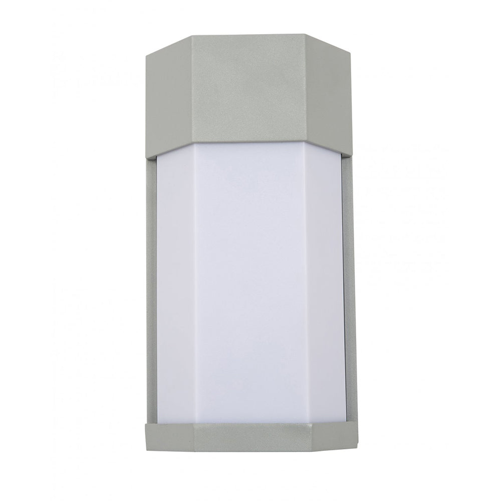 Buy Exterior Wall Lights Australia Fiorentino Lighting - POLYTA 1 Light Wall Light Silver