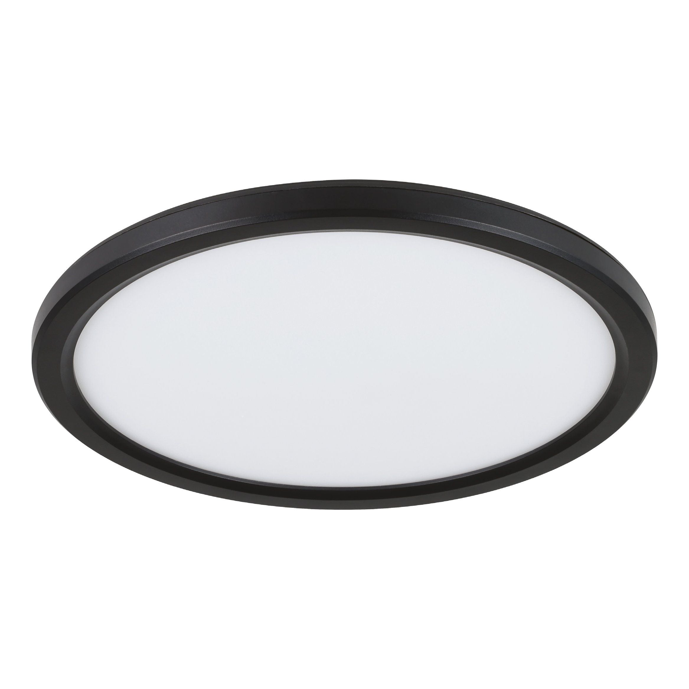 Romeo 500mm Dimmable LED Oyster Light Black 40W TRI Colour - 206355