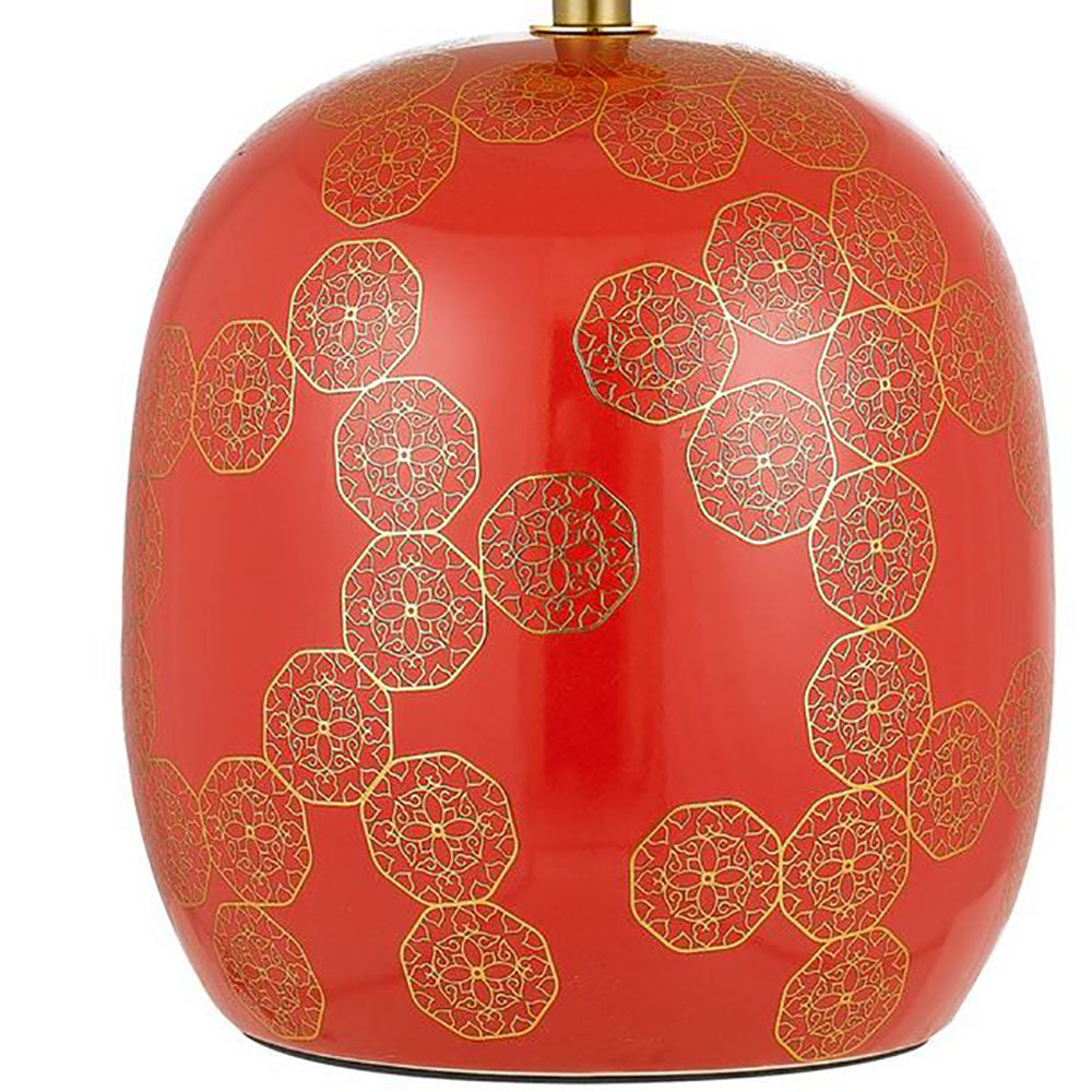 Buy Table Lamps Australia Wishes Table Lamp Red / Gold Ceramic - WISHES TL-RDIV