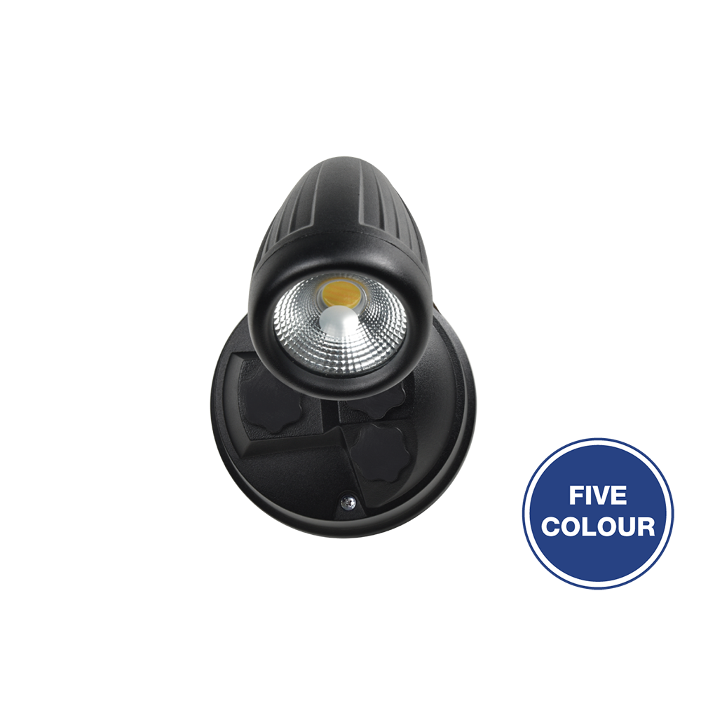 Buy Exterior Spotlights Australia Seculite V Exterior Spotlight 10W Black Aluminium 5CCT - 201000