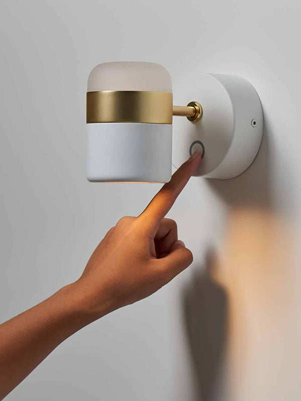 Ling Wall Light 6W 3000K White & Sand Gold - SE A/LING/WHITE/GOLD