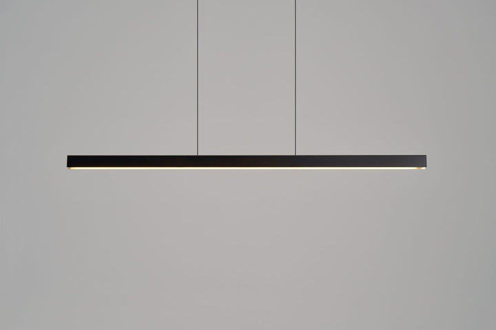 Square Linear LED Pendant Light 40W 4CCT Black & Sand Gold - SE S/SQUARE/BLACK/SAND GOLD
