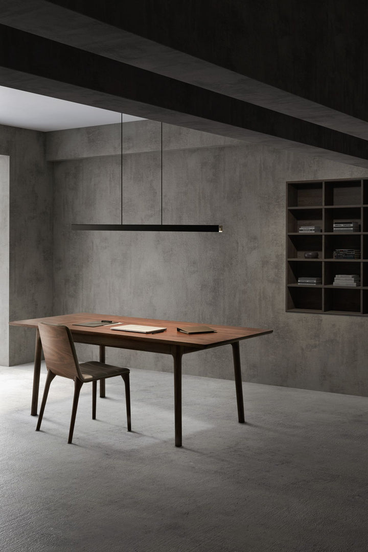 Square Linear LED Pendant Light 40W 4CCT Black & Sand Gold - SE S/SQUARE/BLACK/SAND GOLD