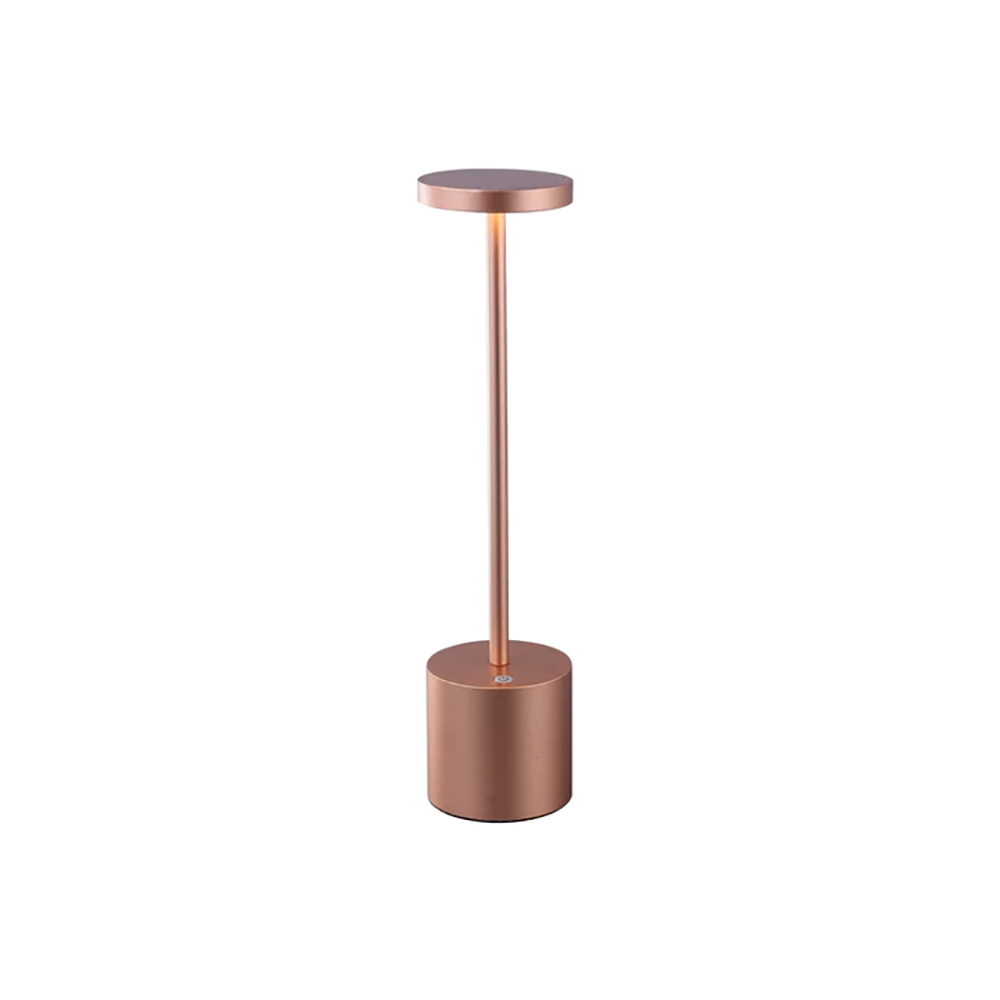 Portable Rechargeable LED Bar Table Lamp Copper Aluminum 3000K - LL-LED-24CP