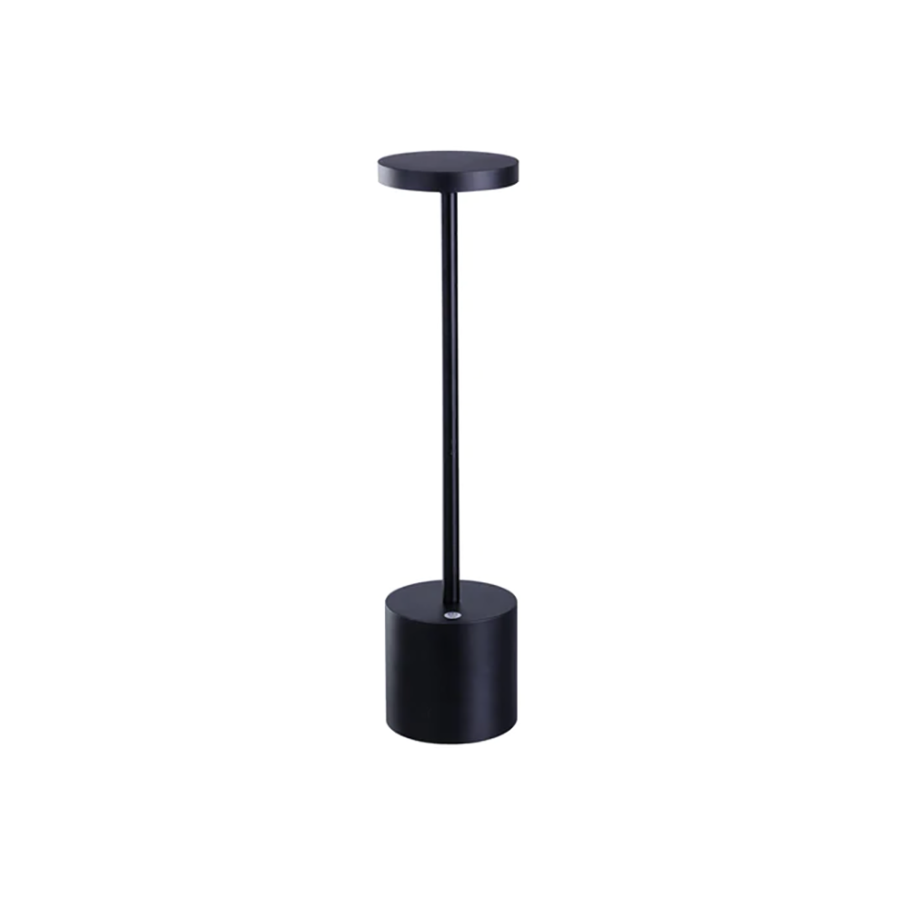 Buy Table Lamps Australia Portable Rechargeable LED Bar Table Lamp Black Aluminum 3000K - LL-LED-24B