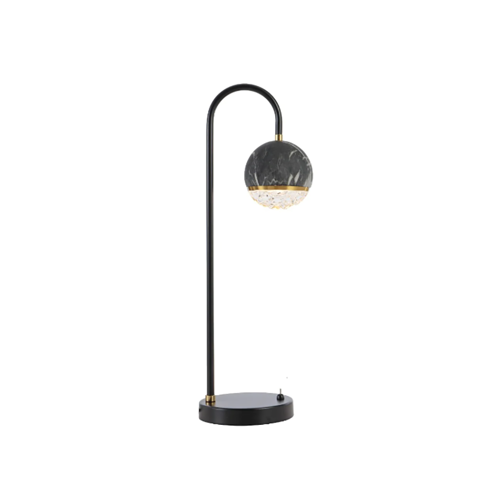 Buy Table Lamps Australia Oneta Table Lamp Black Matt Iron Clear Acrylic - ONETA TL-BKCL