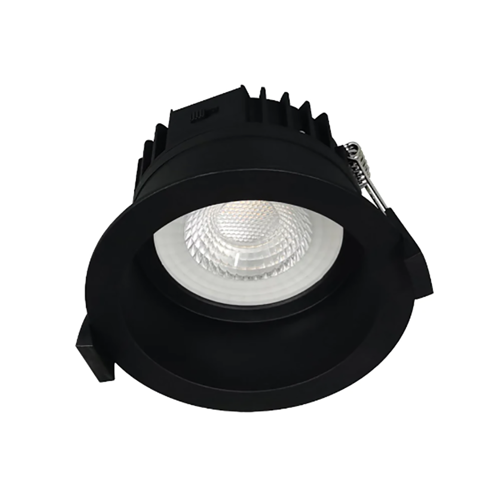 MACRO Recessed LED Downlight Black Polycarbonate 3CCT - MACRO DL105-BK3C